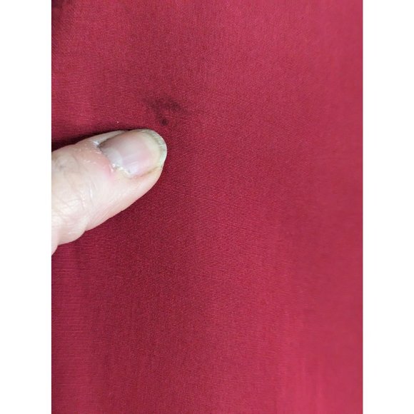 Silkland Red Silk/Cotton Lined Pants Embroidered Tropical Print Boho sz 10Petite - Picture 3 of 9